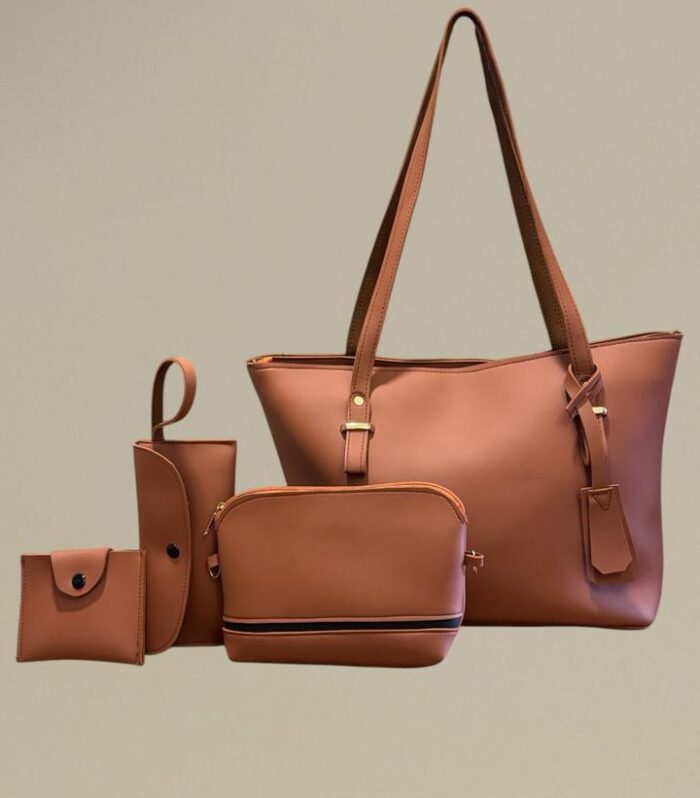 Tan Velvety Tote