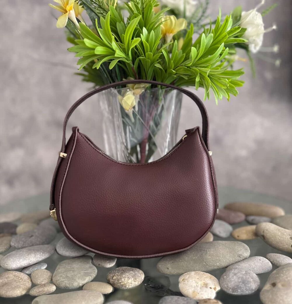 ''MOON  SHOULDER BAG'' Dark Brown
