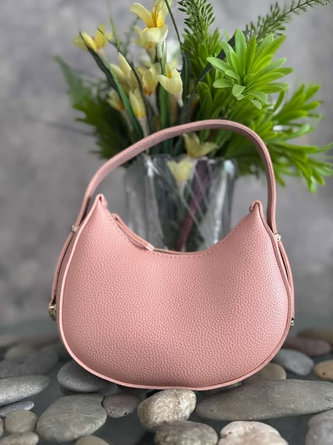 ''MOON  SHOULDER BAG'' pink